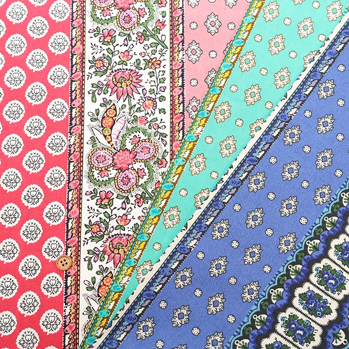 SOULEIADO　コットンシーチングプリント生地　Bande Provensale