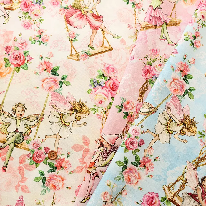 USAコットンプリント生地 Michael miller FLOWER FAIRIES