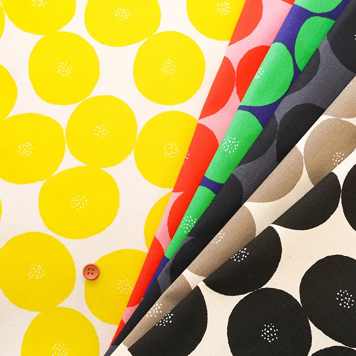 オーガニックコットンオックスプリント生地　MUDDY WORKS　あんぱん