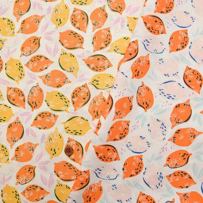 USAコットン　Mango&peach Lemonade　レモン