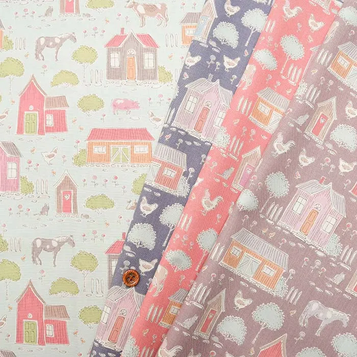 Tilda ティルダ　コットンシーチングプリント生地　Tiny Farm