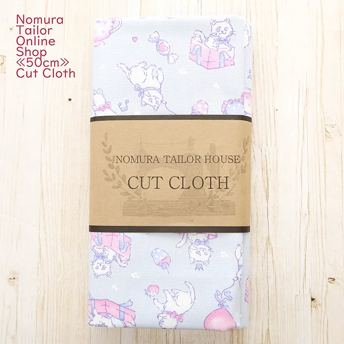 ≪50cmカットクロス≫コットンオックスプリント生地　ラブリーキャット