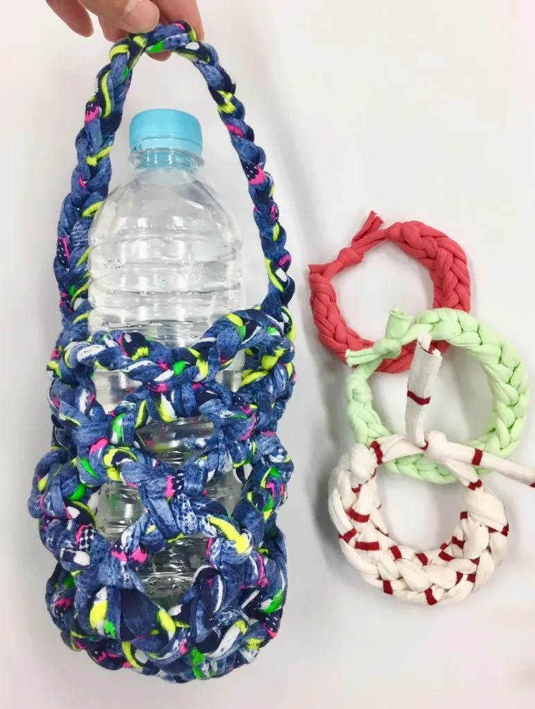 ベイビーズパゲッティで編む　ミニネットバッグ
