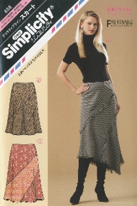 パターン　型紙　デェラチィブライン　スカート
