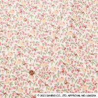 Liberty Fabrics 2024S/S Hello Kitty 50th Anniversary Collection Cherries and Bows (ラミネート生地つや消し)