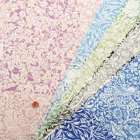 �R�b�g���u���[�h�v�����g���n�@V&A William Morris Morris Collage